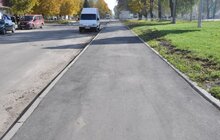 Фото 1: Роботи з будівництва велодоріжки на Рясному виконано на 70%
