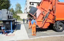 Фото 9: У Львові на вул. Ранковій встановили підземний контейнерний майданчик для збору ТПВ