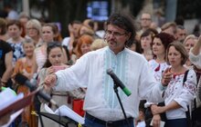 Фото 8: У День Незалежності «Дударик» виконав в центрі Львова акафіст