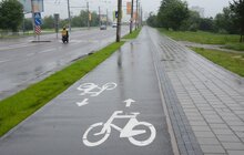 Фото 19: У Львові продовжують облаштовувати велодоріжки: роботи тривають на низці вулиць