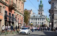 Фото 20: На пл. Ринок у Львові відкрили виставку «Рік спротиву: як по(в)стає Білорусь»