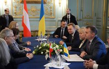 Фото 8: Президент Австрії в Палаці Потоцьких зустрівся з керівниками Львова та області