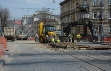 Фото 2: Тривають демонтажні роботи на перехресті вул. Личаківська-Мечникова
