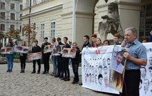 Фото 29: Сьогодні у Львові студенти різних вишів взяли участь в масштабній акції солідарності із бранцями Кремля «Хода солідарності. Волю заручникам Кремля!»