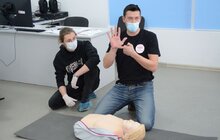 Фото 16: Львівські учні навчаються надавати домедичну допомогу у Львівській медичній академії