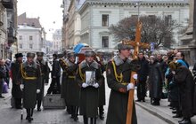 Фото 1: Львів попрощався з Героєм з АТО з Тарасом Стельмахом