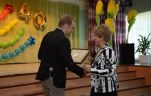Фото 9: З нагоди 40-річчя школа №45 отримає від міста ще один мультиборд 