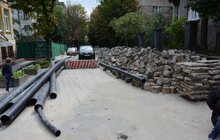 Фото 18: У Львові з червня ремонтують вулиці вздовж трамвайних колій - вул.Котляревського-Нечуя-Левицького, Київську та Русових