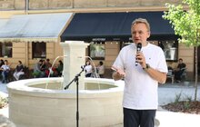 Фото 11: Сьогодні відкрили оновлену площу та ознакування в історичній єврейській дільниці Львова