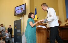 Фото 10: В Ратуші вручили 75 копій ключа від синагоги людям, які досліджують, зберігають та популяризують єврейську спадщину Львова та регіону