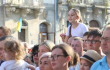 Фото 2: На пл. Ринок виступив військовий оркестр Національної академії сухопутних військ