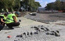 Фото 3: У Львові триває облаштування громадського простору та озера на вул. Панча