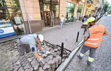 Фото 2: У Львові облаштують доступність до 100 різних закладів та установ: проєкт стартував з вул. Січових Стрільців (відео)
