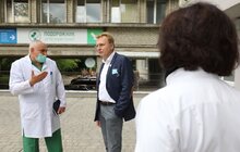 Фото 8: Мер Львова поспілкувався з працівниками 8-ї міської лікарні