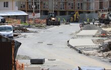 Фото 4: Облаштування квазікільця на вул. Шевченка: переключення водопроводів, асфальтування, стелення бруківки