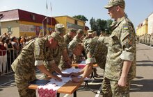 Фото 25: Урочистий ритуал складання Військової присяги студентами цивільних вищих навчальних закладів, які навчалися за програмою підготовки офіцерів запасу 
