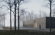 Фото 1: На Голосківському цвинтарі у Львові заклали капсулу під будівництво крематорію (відео)