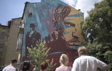 Фото 3: У Львові урочисто відкрили мурал, присвячений Василю Сліпаку