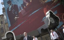 Фото 9: У Львові урочисто відкрили мурал, присвячений Василю Сліпаку