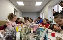 Фото 4: Діти військовослужбовців розмальовували писанки у Центрі допомоги воїнам