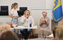 Фото 5: «Світ на слух»: у мерії провели навчання як комунікувати та взаємодіяти з незрячими людьми (відео)
