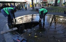 Фото 8: Львівські фонтани на зиму зупиняють роботу: обладнання водограїв консервують до наступного року (відео)