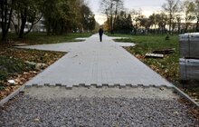Фото 5: На вул. Стрийській дороблять тротуар, який з’єднає автовокзал і онколікарню (відео)