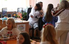 Фото 10: У Львові перший урок у школі провів військовослужбовець, що втратив ногу на війні (відео)