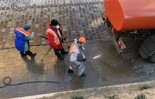 Фото 13: Комунальні служби Львова проводять миття вулиць