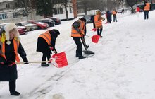 Фото 47: Працівники Львівської мерії долучились до прибирання міста від снігу