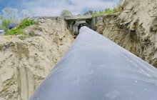 Фото 1: Львівводоканал проводить заміну магістрального водогону в с. Домажир