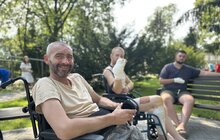 Фото 4: Музиканти Луганської філармонії зіграли для поранених військових в одній з лікарень Львова