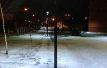 Фото 2: На вул. Довженка влаштували освітлення пішохідної алеї