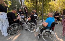 Фото 2: Військові - пацієнти центру НЕЗЛАМНІ теренкурили у Замарстинівському парку