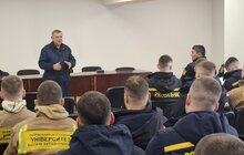 Фото 2: У трамвайному депо організували практичні заняття для майбутніх рятувальників