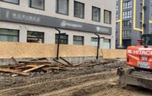 Фото 2: На вул. Залізничній демонтаж старого дорожнього покриття вже виконано на 70% 