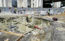 Фото 13: Ремонт пл. Двірцевої: на площі облаштовують третю трамвайну платформу