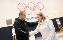 Фото 7: В річницю великої війни у Львові провели перформанс «Вбивцям не місце на Олімпійських іграх» (відео)