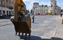 Фото 5: На вул Городоцькій почали демонтовувати бруківку 