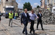 Фото 4: А.Садовий про ремонт вул Городоцької: «Зараз розпочинають земельні роботи»