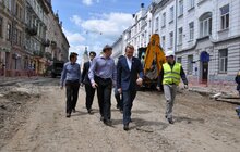Фото 5: А.Садовий про ремонт вул Городоцької: «Зараз розпочинають земельні роботи»