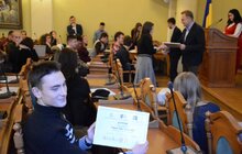 Фото 20: Мер Львова привітав цьогорічних стажувальників міської ради та вручив їм дипломи
