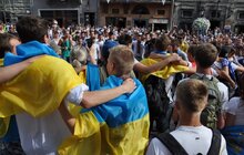 Фото 4: Марш єдності у Львові розпочався Державним Гімном України