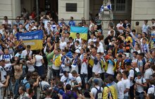 Фото 9: Марш єдності у Львові розпочався Державним Гімном України