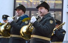 Фото 1: День Збройних Сил України у Львові: на пл. С. Яворського виступив оркестр академії сухопутних військ