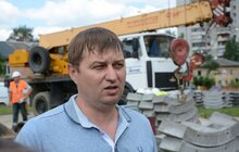 Фото 22: Роботи з прокладання каналізаційного колектора закритим методом.