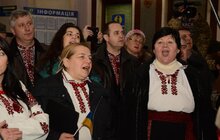 Фото 11: З нагоди 100-річчя бою під Крутами львів’яни підтримали загальноукраїнський флешмоб з виконання маршу «Героям Крут»