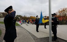 Фото 4: Сьогодні прапор України на Меморіалі Героїв Небесної Сотні підняли курсанти Університету безпеки життєдіяльності