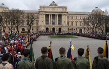 Фото 4: З нагоди 105-ї річниці заснування ПЛАСТу мер Львова відзначив Богдана Гасюка та Галину Ткачук