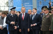 Фото 13: У Львові на найбільшому флагштоку урочисто підняли прапор України